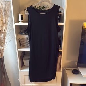 Elegant Black Sleeveless Mini Dress